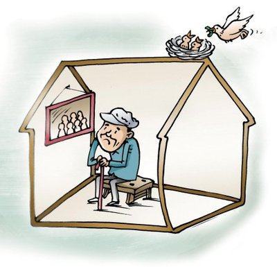 儿女们忽略的空巢老人心理健康