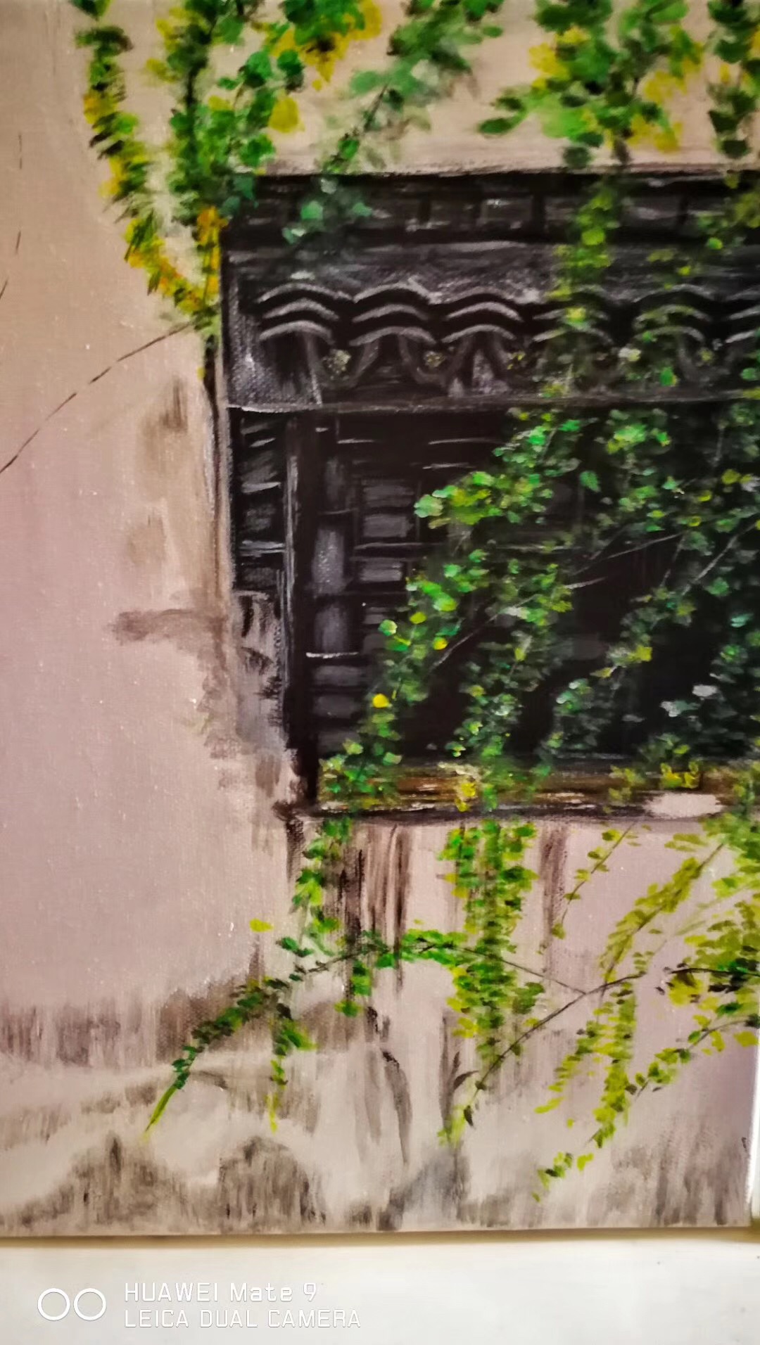 一位退休在家的老人初学画画的作品分享给大家