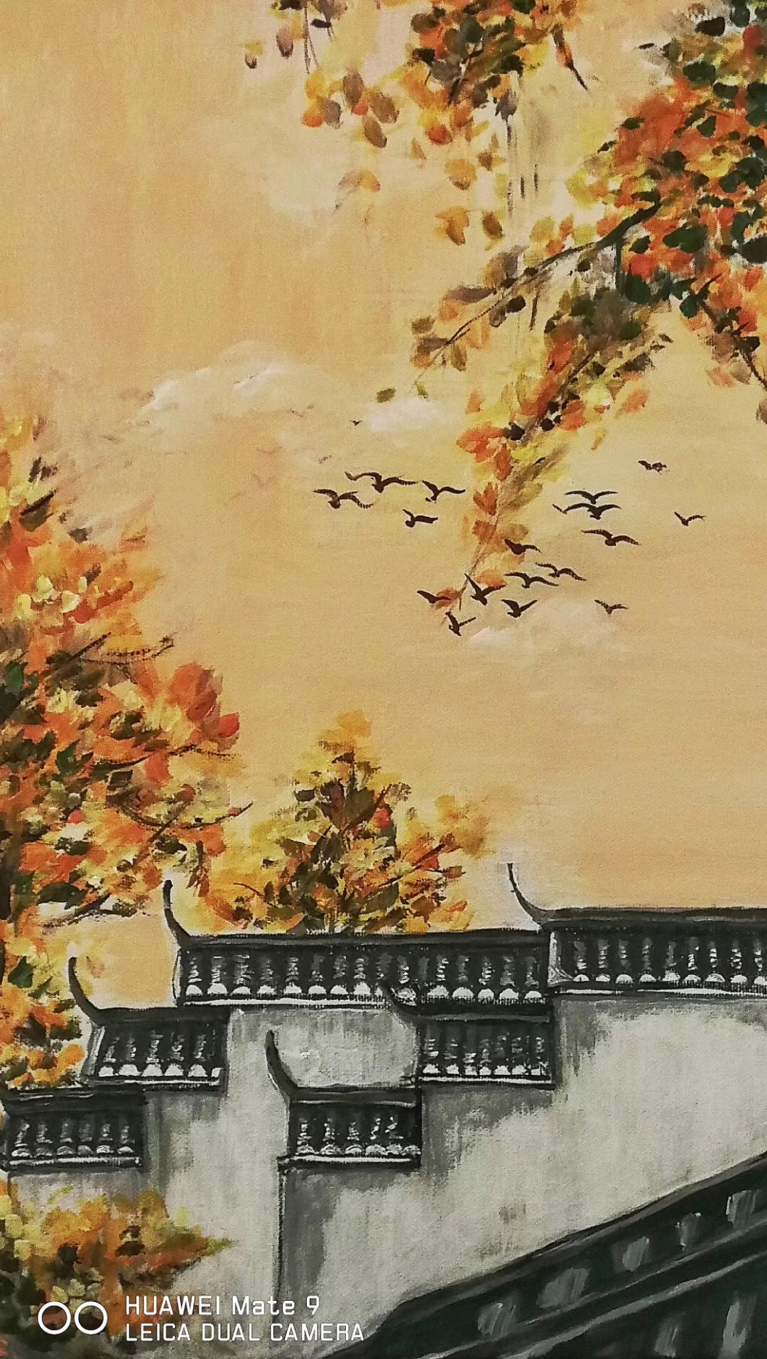 一位退休在家的老人初学画画的作品分享给大家